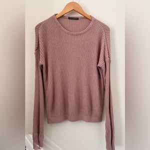 Brandy Melville soft pink knit sweater women’s “one size”
